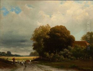 Farmstead by Alexander Hieronymus Bakhuyzen