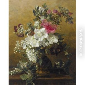 A Flower Still Life by Gerardina Jacoba van de Sande Bakhuyzen