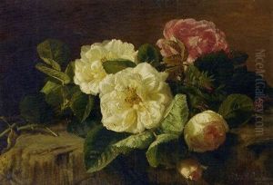 Wild Roses by Gerardina Jacoba van de Sande Bakhuyzen