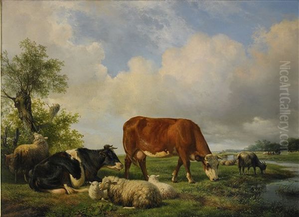 Landskap Med Betande Boskap - view 1