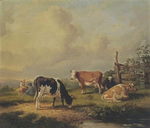 Cows In A Landscape - view 1