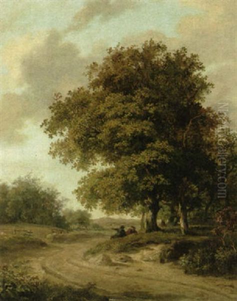 Travellers Resting Beneath A Tree - view 1