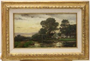 Broeksloot Bij Voorburg by Julius Jacobus Van De Sande Bakhuyzen