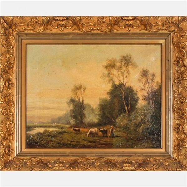 Landscape With Figure And Cattle - view 1