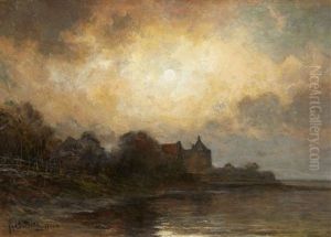 Coastal Landscape In The Moonlight