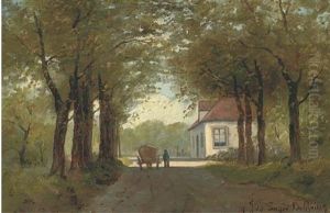 The Road Home by Julius Jacobus Van De Sande Bakhuyzen