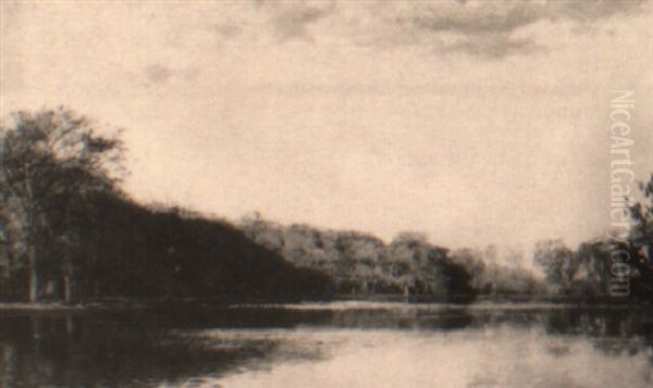 A Wooded River Landscape - view 1