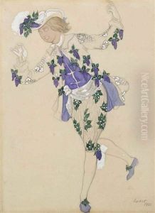 Costume Design For 'la Belle Au Bois Dormant': Le Page De La Fee Lilas Costume Design For 'la Belle Au Bois Dormant': Le Page De La Fee Lilas