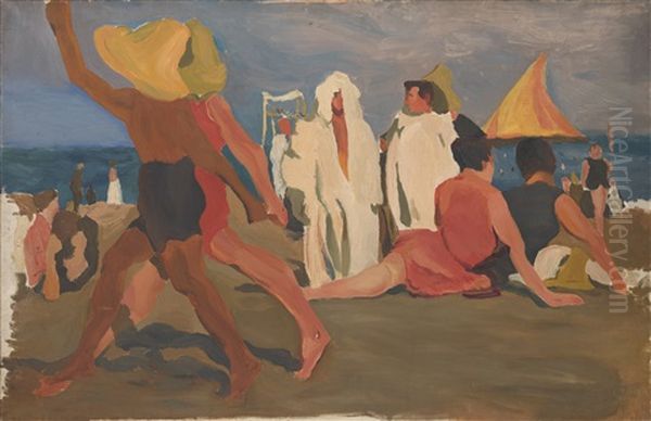 Bathers On The Lido. Venice - view 1