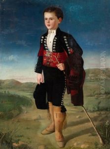 Retrato De Nino Vestido Con Traje De Gala Andaluz, Quizas Granadino by Ricardo Balaca y Canseco