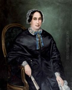 Retrato De Dama Sentada by Jose Balaca y Carrion