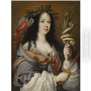 Portrait Of Vittoria Della Rovere As Saint Vittoria