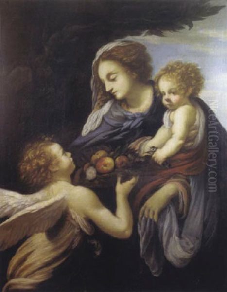 La Vierge Et L'enfant Avec Un Ange - view 1