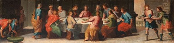 The Last Supper; The Calling Of Saints Peter And Andrew; Saint Peter Baptising The Centurion; Saints Peter And John Healing The Lame Man; Saint Peter Healing With His Shadow - view 1