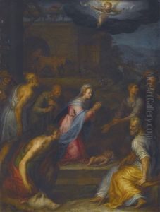 The Adoration Of The Shepherds by Giovanni (Il Cosci) Balducci