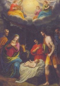 The Adoration Of The Shepherds by Giovanni (Il Cosci) Balducci