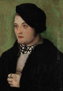 Portrait Of A Young Man With His Head Turned To The Left