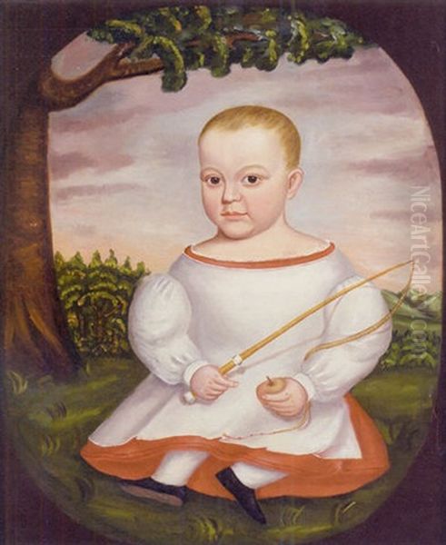Portrait Of A Child With A Whip - view 1