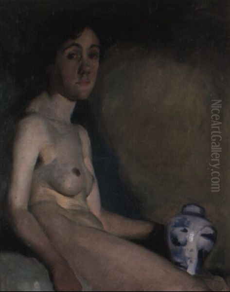 Studio Model With Ceramic Vase - view 1