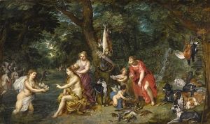 Diana And Her Nymphs After The Hunt