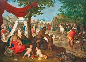 Moses Striking The Rock by Hendrik van Balen the Elder