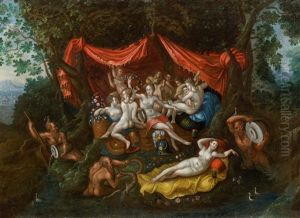 The Education Of Bacchus by Hendrik van Balen the Elder