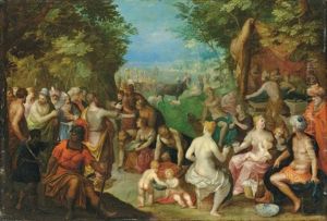 Moses Striking The Rock by Hendrik van Balen the Elder