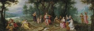 Apollo And The Muses by Hendrik van Balen the Elder