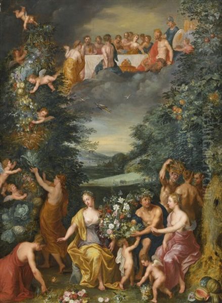 Homage To The Goddess Flora With A Feast Of The Gods - view 1