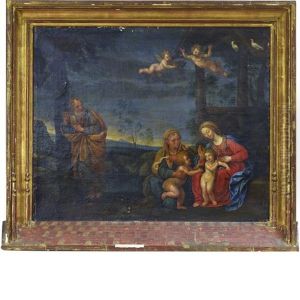 Holy Family With St. Elizabeth And John The Baptist