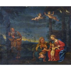 Holy Family With St. Elizabeth And John The Baptist