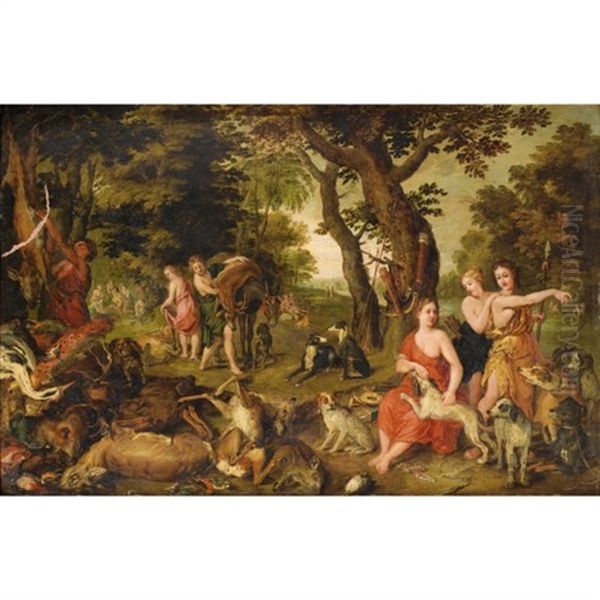 Le Retour De Chasse De Diane Et De Ses Nymphes - view 1