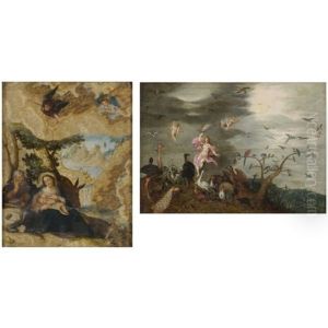 Allegory Of Fire (+ Allegory Of Air; Pair) by Hendrik van Balen the Elder