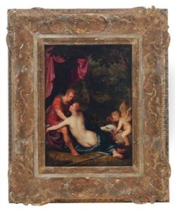 Venus And Adonis by Hendrik van Balen the Elder