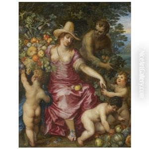 Flora: An Allegory Of Spring (in Collab. W/jan Brueghel The Elder) by Hendrik van Balen the Elder