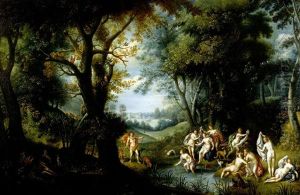 Diana And Acteon In A Wooded Landscape Diana And Acteon In A Wooded Landscape