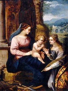 The Virgin And Child With Saint Catherine Of Alexandria