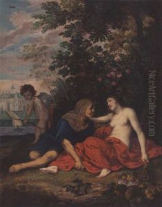 Vertumnus And Pomona by Hendrik van Balen the Elder