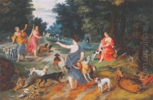 Diane Et Ses Nymphes De Retour De La Chasse