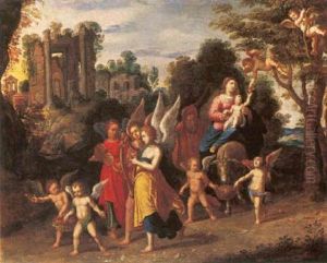 Fuga In Egitto by Hendrik van Balen the Elder
