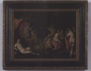 Actaeon Surprising Artemis At Her Bath by Hendrik van Balen the Elder