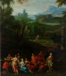 Apollo And The Muses Of Mount Parnassus by Hendrik van Balen the Elder