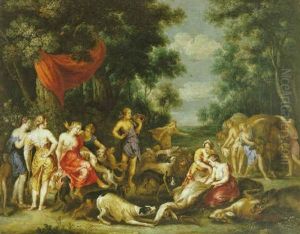 Le Bain De Diane by Hendrik van Balen the Elder