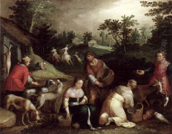 Landliche Szene. Allegorie Auf Den Herbst - view 1