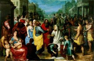 Saints Paul And Barnabus At Lystra by Hendrik van Balen the Elder