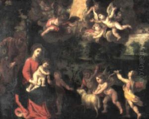 The Rest On The Return From Egypt by Hendrik van Balen the Elder