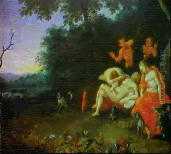 Le Repos De Diane Surprise Par Des Satyres - view 1