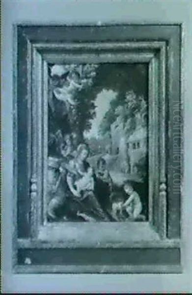 Madonna Mit Kind Und Adorierenden Engeln - view 1