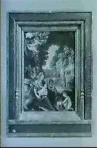 Madonna Mit Kind Und Adorierenden Engeln Madonna Mit Kind Und Adorierenden Engeln