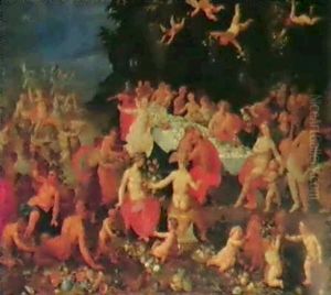 The Feast Of The Gods by Hendrik van Balen the Elder